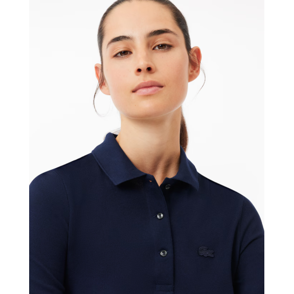Polo L.12.D Slim Fit Bleu Femme