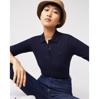 Polo L.12.D Slim Fit Bleu Femme