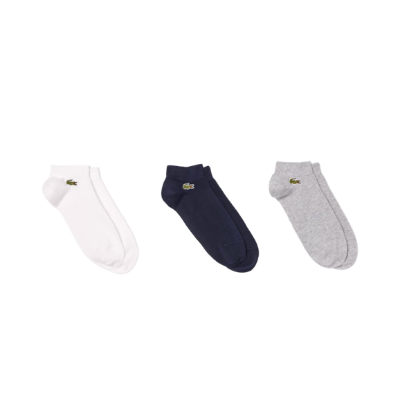 Lacoste Chausette basses X3 White, Grey, Blue...