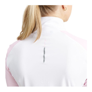 Polo Manches Longues Cypress Longsleeve White/Begonia Femme