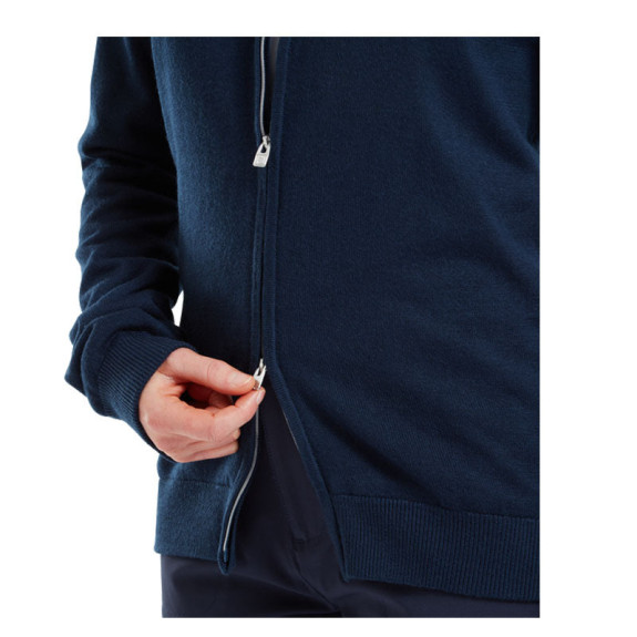 Pullover Full-Zip Doublé Drirelease Marine Femme