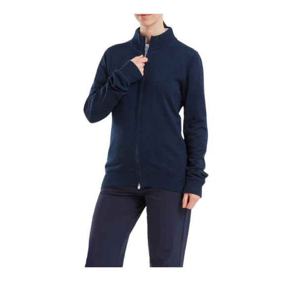 Pullover Full-Zip Doublé Drirelease Marine Femme