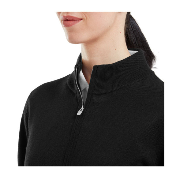 Pullover Full-Zip Doublé Drirelease Noir Femme