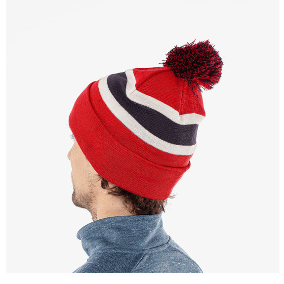 Bonnet Navy Red White Homme