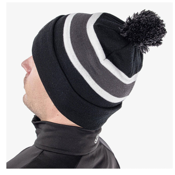 Bonnet Leighton Black Iron White Homme