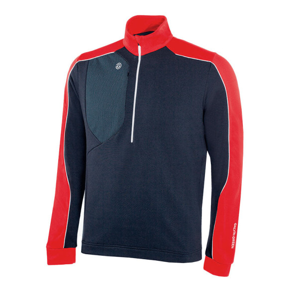 Veste Mid Layer Dave Navy/Red Homme