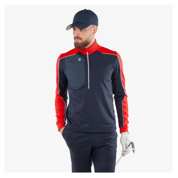 Veste Mid Layer Dave Navy/Red Homme