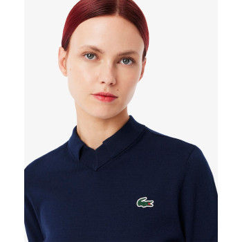Pull Golf Coton Pima Bleu Nuit Femme