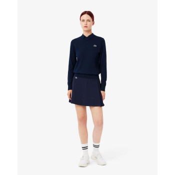 Pull Golf Coton Pima Bleu Nuit Femme