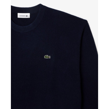 Pull Relaxed Fit Laine Cardée Point Mousse Bleu Nuit Femme 2