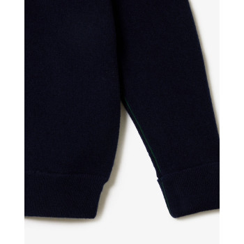 Pull Relaxed Fit Laine Cardée Point Mousse Bleu Nuit Femme