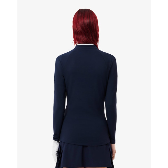 Midlayer 1/4 Zip Sport Bleu Nuit Femme