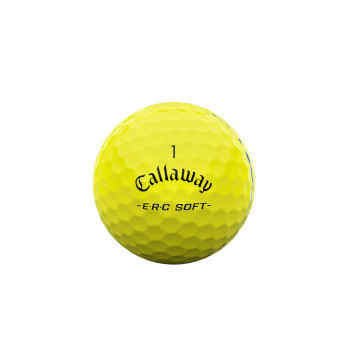 12 Balles de golf ERC Soft Yellow Triple Track