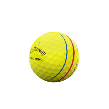 12 Balles de golf ERC Soft Yellow Triple Track