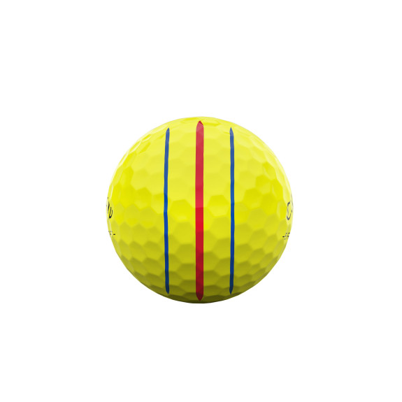 12 Balles de golf ERC Soft Yellow Triple Track