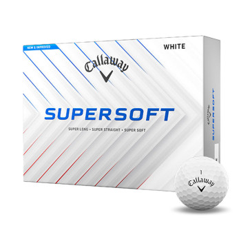 12 Balles de golf Supersoft White