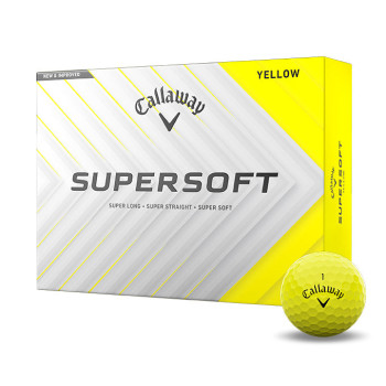 12 Balles de golf Supersoft Yellow