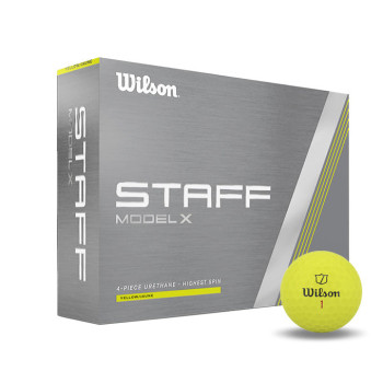 12 Balles de golf Staff Model X Yellow