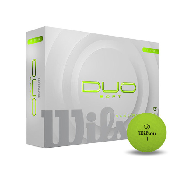 12 Balles de golf Duo Soft Green
