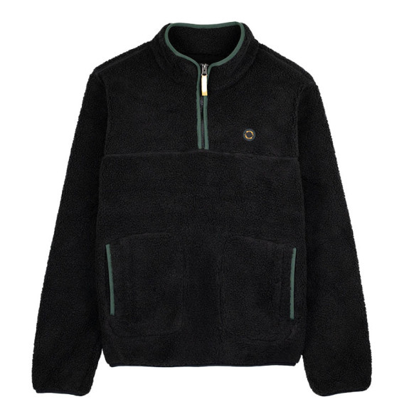 Polaire Zip Sherpa Ebène Homme