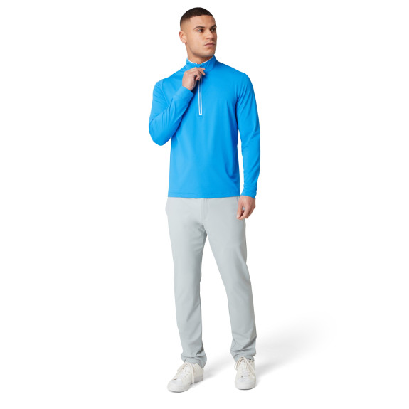 Pull 1/4 Zip Performance Earl French Blue Homme