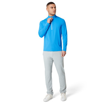 Pull 1/4 Zip Performance Earl French Blue Homme