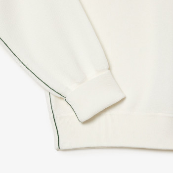 Pull Col V Blanc Femme