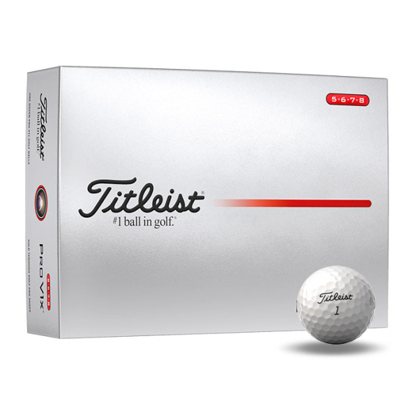 12 Balles de golf Pro V1X White High Number 2025