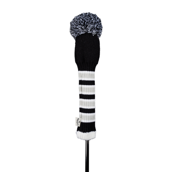 Couvre Club Bois de Parcours Pompom Black