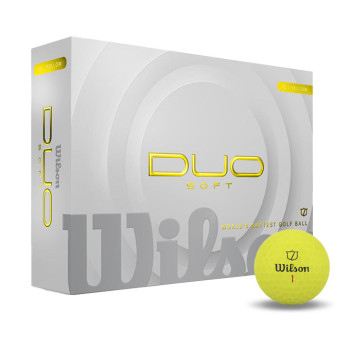 12 Balles de golf Duo Soft Yellow