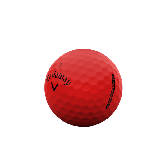 12 Balles de golf Supersoft Matt Red