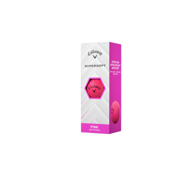 12 Balles de golf Supersoft Matt Pink