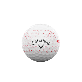 12 Balles de golf Supersoft Splatter 360 Red 2