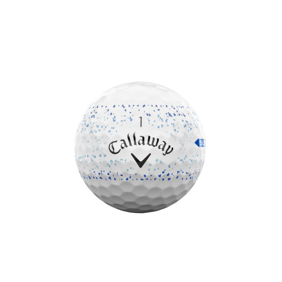 12 Balles de golf Supersoft Splatter 360 Blue