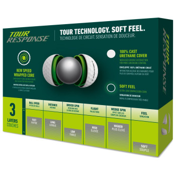 12 Balles de Golf Tour Response White