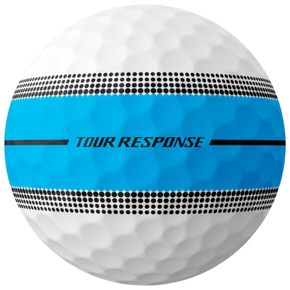 12 Balles de golf Tour Response Neon Stripe Blue