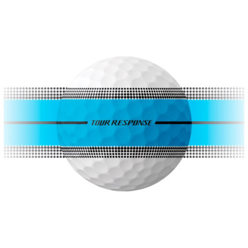 12 Balles de golf Tour Response Neon Stripe Blue
