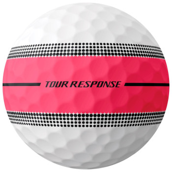 12 Balles de golf Tour Response Neon Stripe Pink