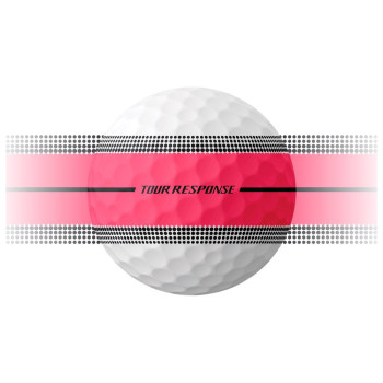 12 Balles de golf Tour Response Neon Stripe Pink