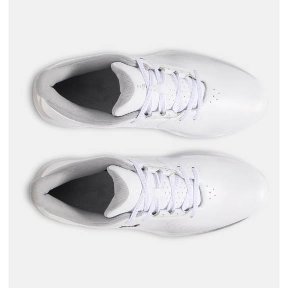 UA Drive Fade White Metallic Silver Homme