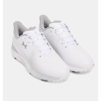 UA Drive Fade White Metallic Silver Homme
