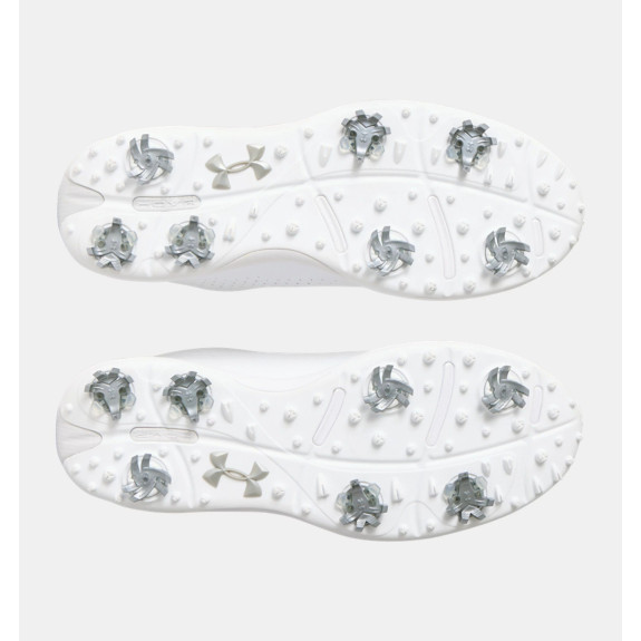 UA Drive Fade White Metallic Silver Homme