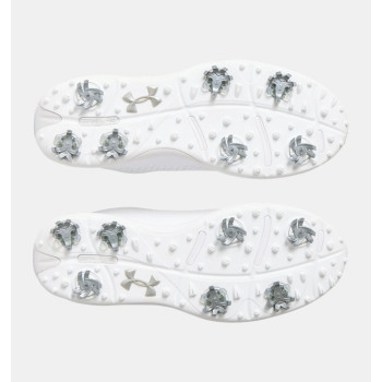 UA Drive Fade White Metallic Silver Homme