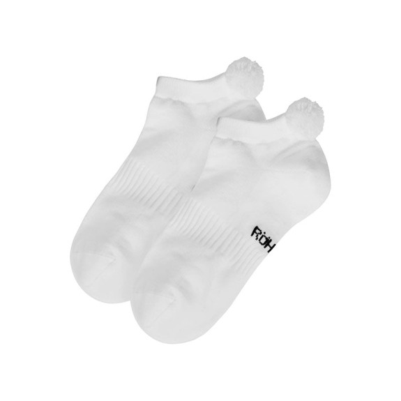 2 Paires de Chaussettes Functional Pompom White...