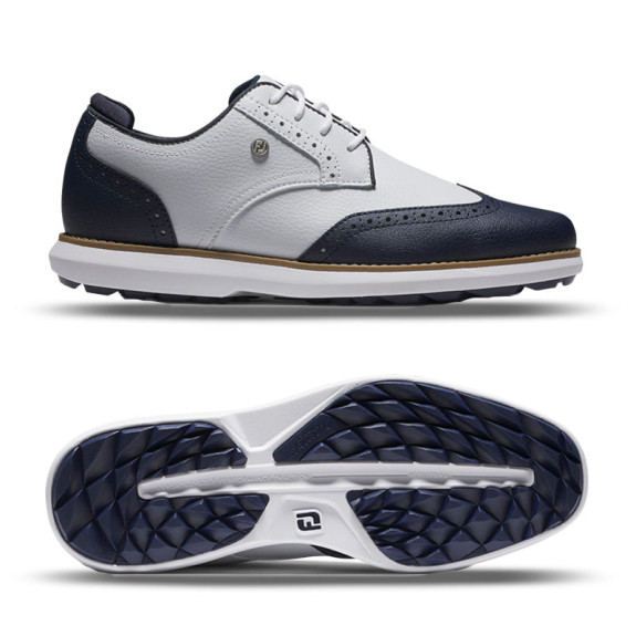 Traditions Wing Tip 97936 Blanc/Marine Femme