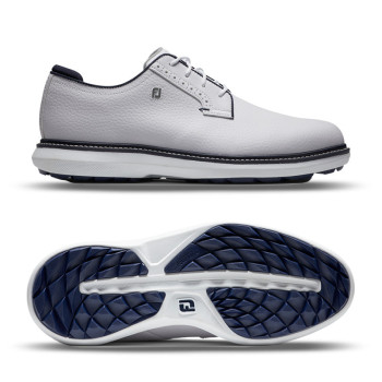 Traditions Spikeless Blucher 57940 Blanc/Marine Homme