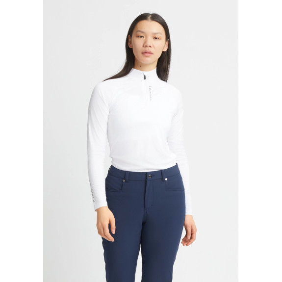 Veste 1/4 Zip Addy Long Sleeve White Femme