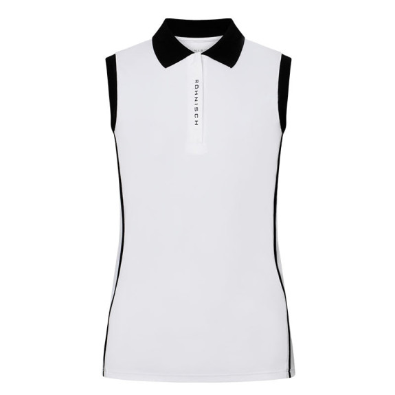 Polo Sans Manches Viola UV White Femme