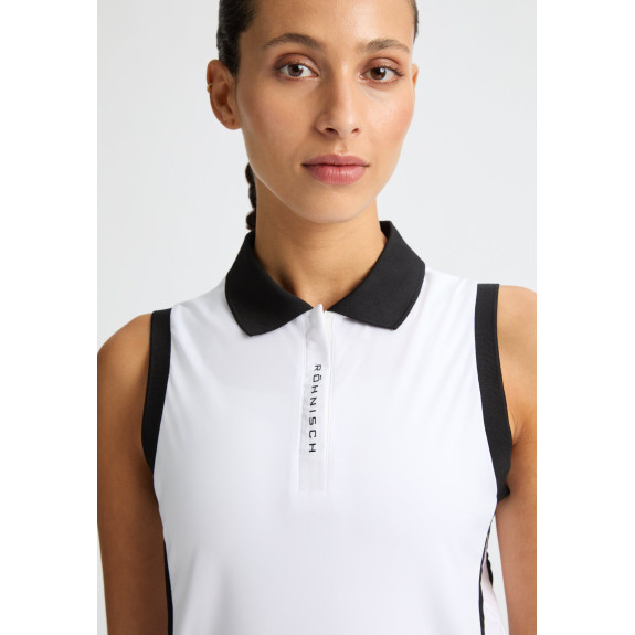 Polo Sans Manches Viola UV White Femme