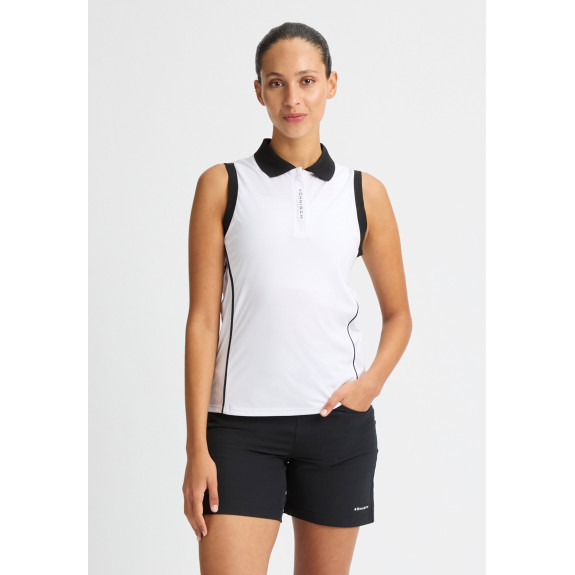 Polo Sans Manches Viola UV White Femme